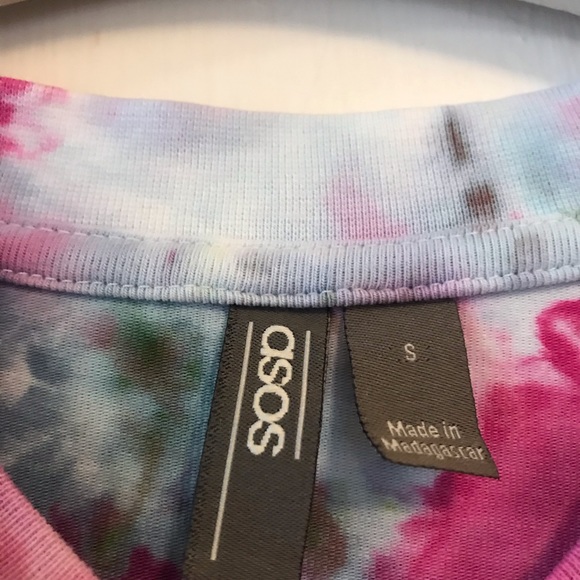 Asos T-Shirt Muscle Fit Tie Dye Custom New - Picture 3 of 15
